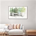Picture of Pots With Flower _GroupedProduct_Rectangle_Landscape_Canvas_Framed_