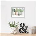 Picture of Pots With Flower I _GroupedProduct_Rectangle_Landscape_Canvas_Framed_