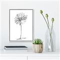 Picture of Single Flower VII  _GroupedProduct_Rectangle_Portrait_Canvas_Framed_