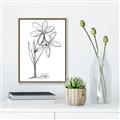 Picture of Single Flower III _GroupedProduct_Rectangle_Portrait_Canvas_Framed_
