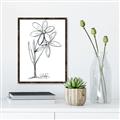 Picture of Single Flower III _GroupedProduct_Rectangle_Portrait_Canvas_Framed_