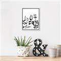 Picture of Silhouette Leaves I  _GroupedProduct_Rectangle_Portrait_Canvas_Framed_