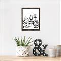 Picture of Silhouette Leaves I  _GroupedProduct_Rectangle_Portrait_Canvas_Framed_