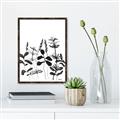 Picture of Silhouette Leaves I  _GroupedProduct_Rectangle_Portrait_Canvas_Framed_