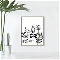 Picture of Silhouette Leaves I  _GroupedProduct_Rectangle_Portrait_Canvas_Framed_