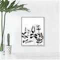 Picture of Silhouette Leaves I  _GroupedProduct_Rectangle_Portrait_Canvas_Framed_