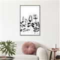 Picture of Silhouette Leaves I  _GroupedProduct_Rectangle_Portrait_Canvas_Framed_