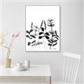 Picture of Silhouette Leaves I  _GroupedProduct_Rectangle_Portrait_Canvas_Framed_