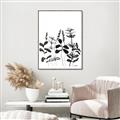 Picture of Silhouette Leaves I  _GroupedProduct_Rectangle_Portrait_Canvas_Framed_