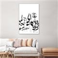 Picture of Silhouette Leaves I  _GroupedProduct_Rectangle_Portrait_Canvas_Framed_