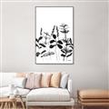 Picture of Silhouette Leaves I  _GroupedProduct_Rectangle_Portrait_Canvas_Framed_