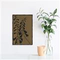 Picture of  Silhouette Bell Flowers _GroupedProduct_Rectangle_Portrait_Canvas_Framed_