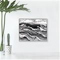 Picture of Seascape Sketch _GroupedProduct_Rectangle_Landscape_Canvas_Framed_