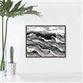 Picture of Seascape Sketch _GroupedProduct_Rectangle_Landscape_Canvas_Framed_