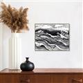 Picture of Seascape Sketch _GroupedProduct_Rectangle_Landscape_Canvas_Framed_