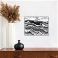 Picture of Seascape Sketch _GroupedProduct_Rectangle_Landscape_Canvas_Framed_