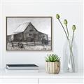 Picture of Gray Wooden Barn _GroupedProduct_Rectangle_Landscape_Canvas_Framed_