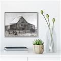 Picture of Gray Wooden Barn _GroupedProduct_Rectangle_Landscape_Canvas_Framed_