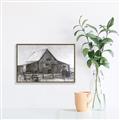 Picture of Gray Wooden Barn _GroupedProduct_Rectangle_Landscape_Canvas_Framed_