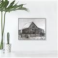 Picture of Gray Wooden Barn _GroupedProduct_Rectangle_Landscape_Canvas_Framed_