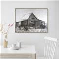 Picture of Gray Wooden Barn _GroupedProduct_Rectangle_Landscape_Canvas_Framed_