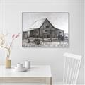Picture of Gray Wooden Barn _GroupedProduct_Rectangle_Landscape_Canvas_Framed_