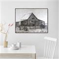 Picture of Gray Wooden Barn _GroupedProduct_Rectangle_Landscape_Canvas_Framed_