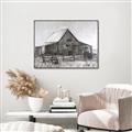 Picture of Gray Wooden Barn _GroupedProduct_Rectangle_Landscape_Canvas_Framed_