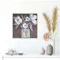 Picture of White On Gray _GroupedProduct_Square_Canvas_Framed_