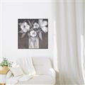 Picture of White On Gray _GroupedProduct_Square_Canvas_Framed_