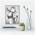 Picture of White Carnation _GroupedProduct_Rectangle_Portrait_Canvas_Framed_