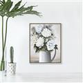 Picture of White Carnation _GroupedProduct_Rectangle_Portrait_Canvas_Framed_