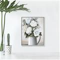 Picture of White Carnation _GroupedProduct_Rectangle_Portrait_Canvas_Framed_