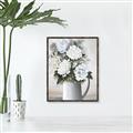 Picture of White Carnation _GroupedProduct_Rectangle_Portrait_Canvas_Framed_