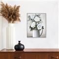 Picture of White Carnation _GroupedProduct_Rectangle_Portrait_Canvas_Framed_