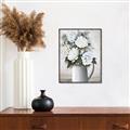 Picture of White Carnation _GroupedProduct_Rectangle_Portrait_Canvas_Framed_