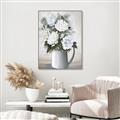 Picture of White Carnation _GroupedProduct_Rectangle_Portrait_Canvas_Framed_