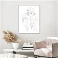 Picture of Stencil Floral Art II _GroupedProduct_Rectangle_Portrait_Canvas_Framed_