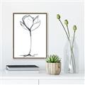Picture of Single Flower I _GroupedProduct_Rectangle_Portrait_Canvas_Framed_