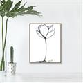 Picture of Single Flower I _GroupedProduct_Rectangle_Portrait_Canvas_Framed_
