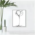 Picture of Single Flower I _GroupedProduct_Rectangle_Portrait_Canvas_Framed_