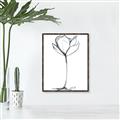 Picture of Single Flower I _GroupedProduct_Rectangle_Portrait_Canvas_Framed_