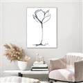 Picture of Single Flower I _GroupedProduct_Rectangle_Portrait_Canvas_Framed_
