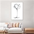 Picture of Single Flower I _GroupedProduct_Rectangle_Portrait_Canvas_Framed_
