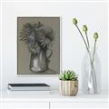 Picture of Charcoal Flower Drawing I _GroupedProduct_Rectangle_Portrait_Canvas_Framed_
