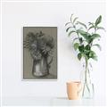 Picture of Charcoal Flower Drawing I _GroupedProduct_Rectangle_Portrait_Canvas_Framed_