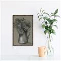 Picture of Charcoal Flower Drawing I _GroupedProduct_Rectangle_Portrait_Canvas_Framed_