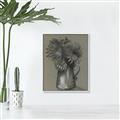Picture of Charcoal Flower Drawing I _GroupedProduct_Rectangle_Portrait_Canvas_Framed_