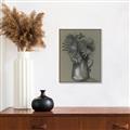 Picture of Charcoal Flower Drawing I _GroupedProduct_Rectangle_Portrait_Canvas_Framed_