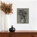 Picture of Charcoal Flower Drawing I _GroupedProduct_Rectangle_Portrait_Canvas_Framed_